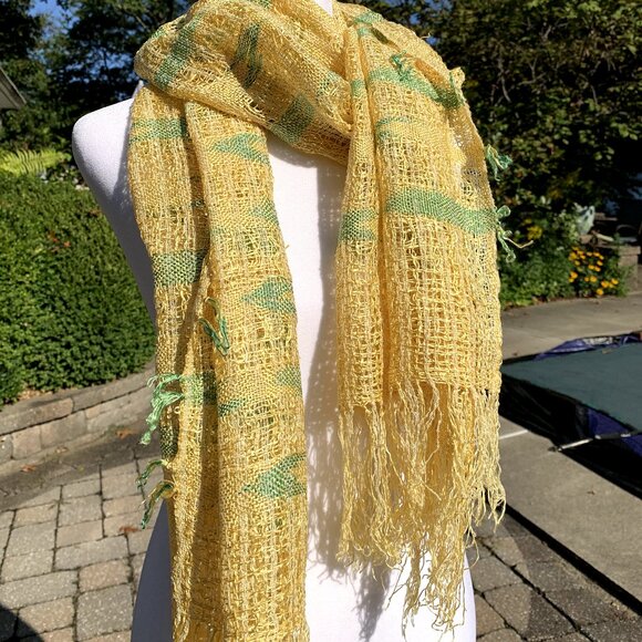 Hand Woven Long Scarf - Picture 6 of 11